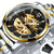 Watch for Men with Luminous Hands and Stainless Steel Strap