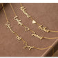 Lemegeton Custom Multiple Name Necklace – Personalized Stainless Steel Family Jewelry