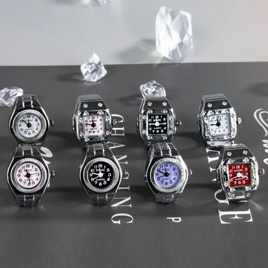 Mini Quartz Finger Ring Watch
