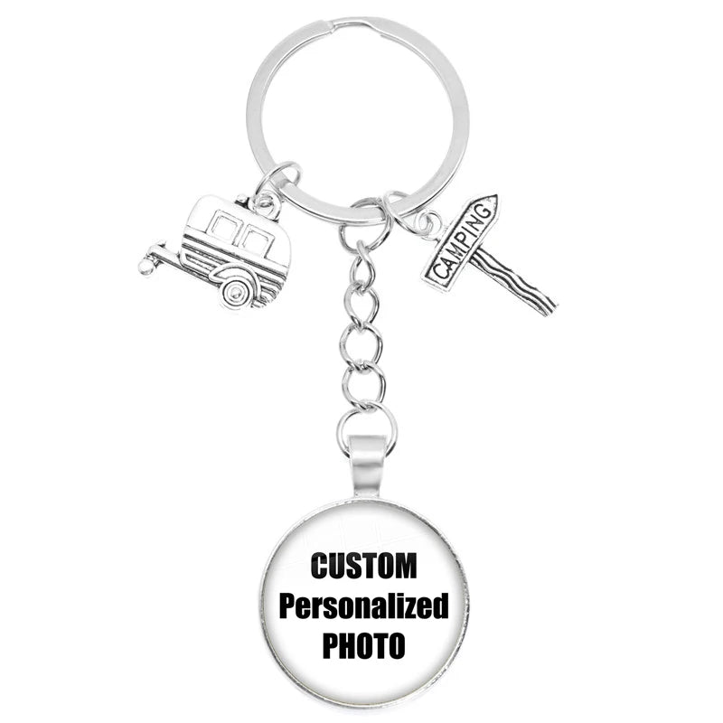 Personalized Photo Keychain – Custom Family Picture Gift for Parents & Loved Ones