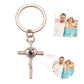 Personalized Photo Projection Cross Keychain
