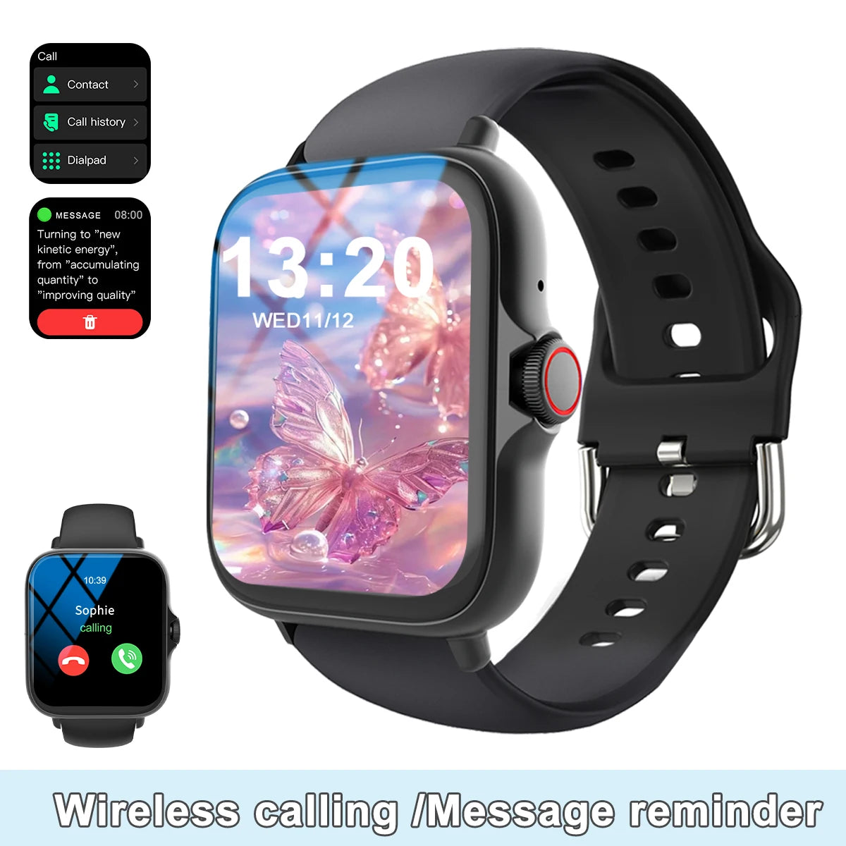 Multi-Sport Smartwatch with Custom Wallpaper