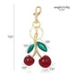Cute Red Cherry Keychain