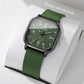 Fashion Square Silicone Strap Quartz Watch
