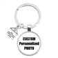 Personalized Photo Keychain – Custom Family Picture Gift for Parents & Loved Ones