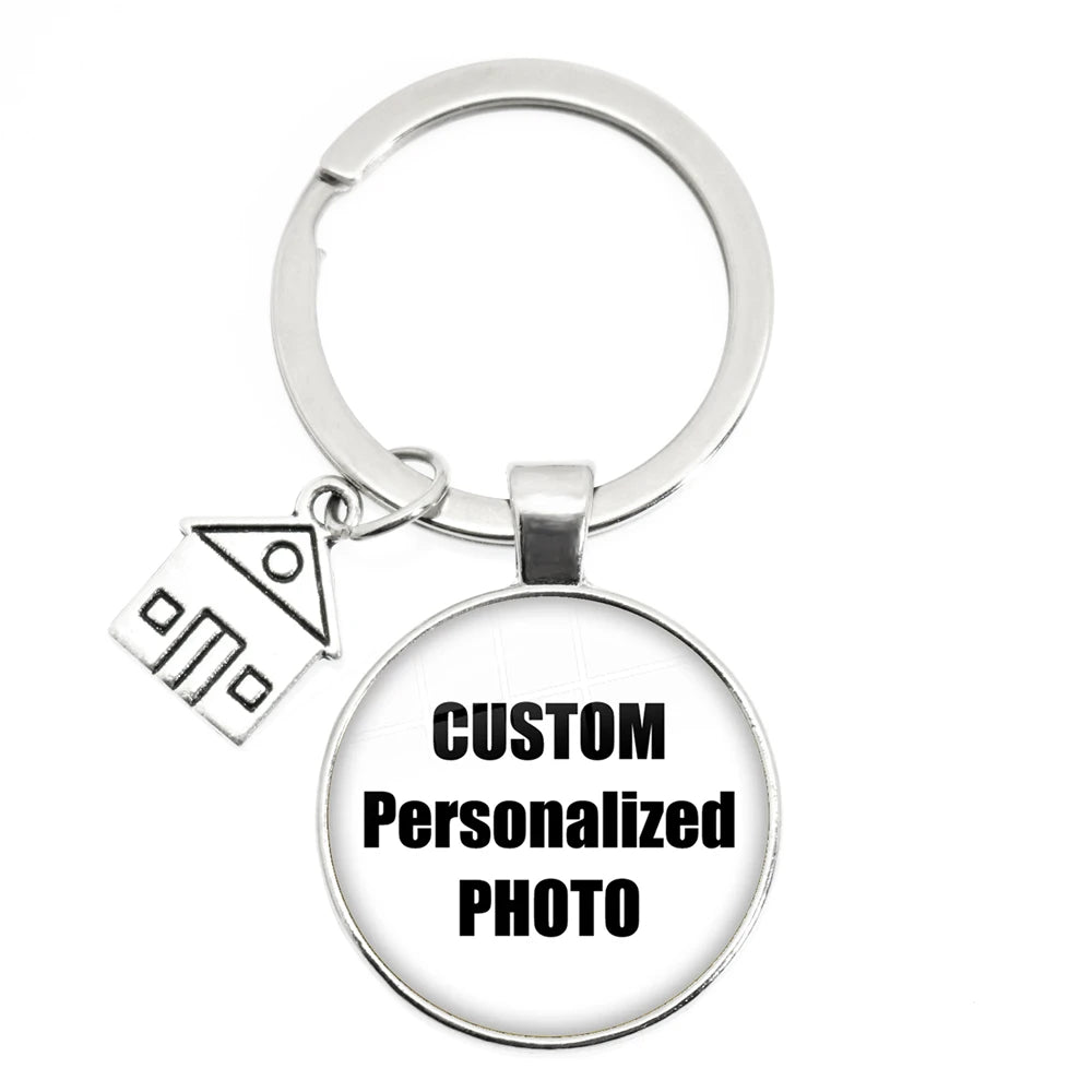 Personalized Photo Keychain – Custom Family Picture Gift for Parents & Loved Ones