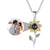 Personalized Sunflower Photo Projection Keychain