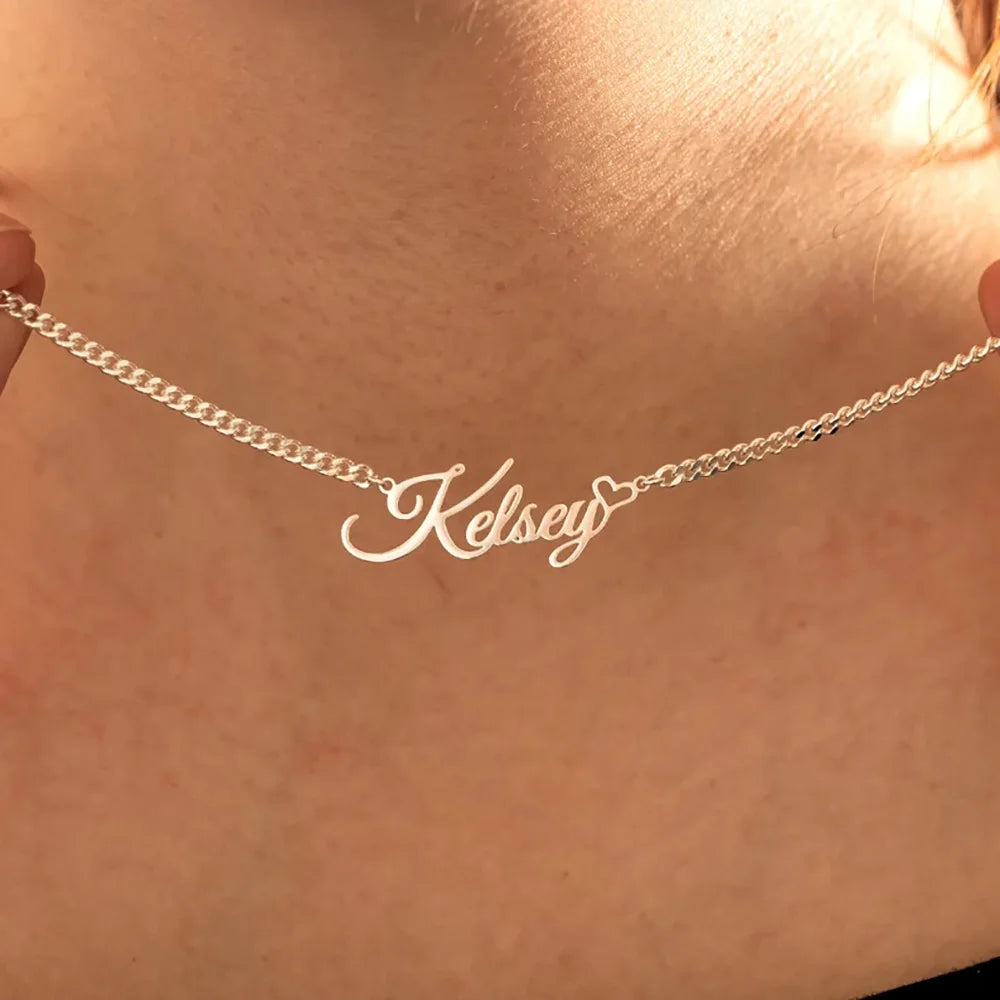 Personalized Love Name Necklace – Custom Cuban Chain Jewelry