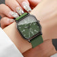 Fashion Square Silicone Strap Quartz Watch