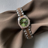 Green Round Women’s Quartz Watch