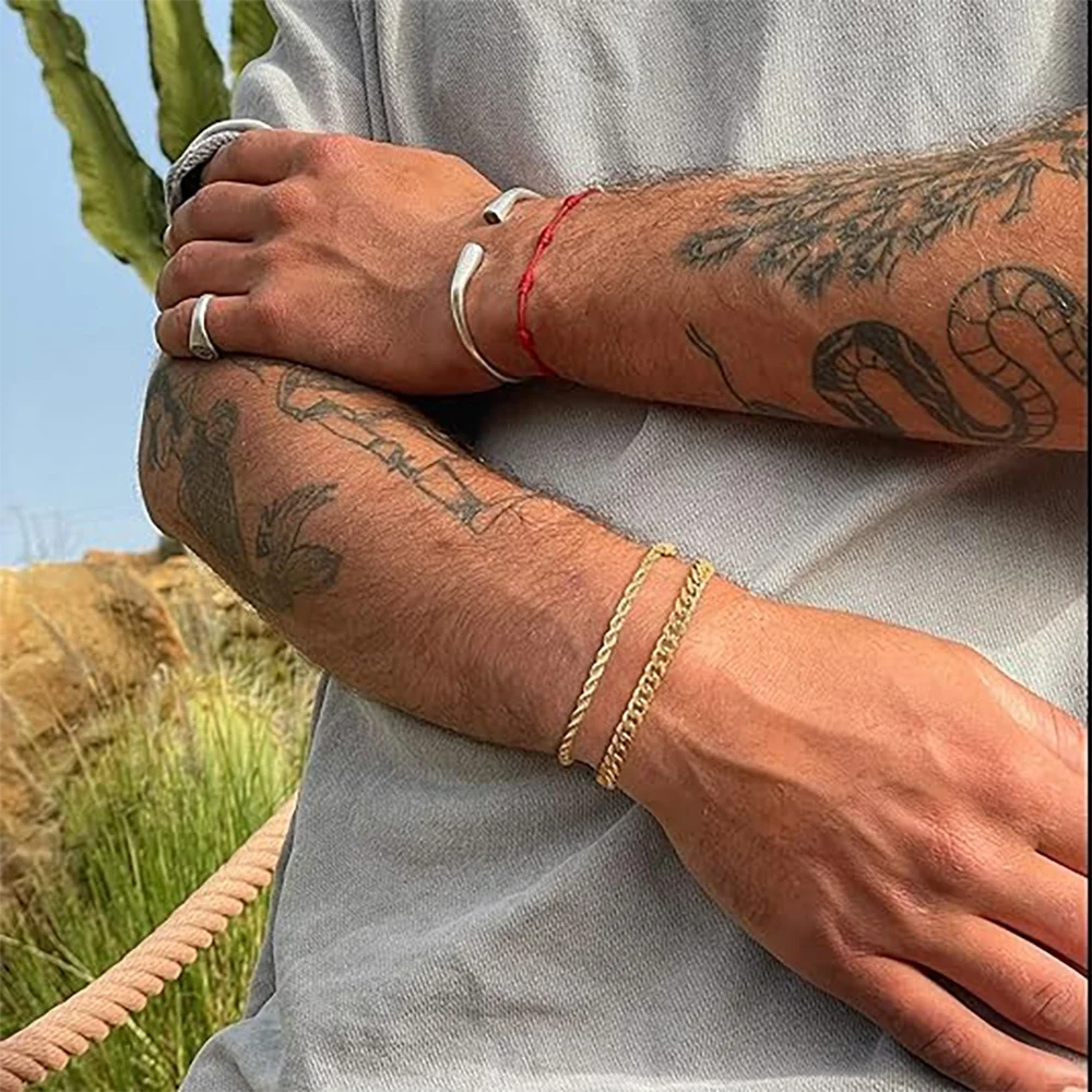 Locomotive Curb Cuban Link Chain Bracelet