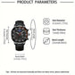 4-Piece Men’s Quartz Watch Set with PU Leather Straps