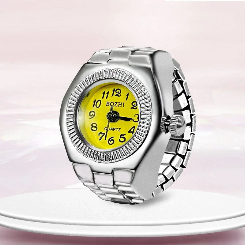 Mini Quartz Finger Ring Watch