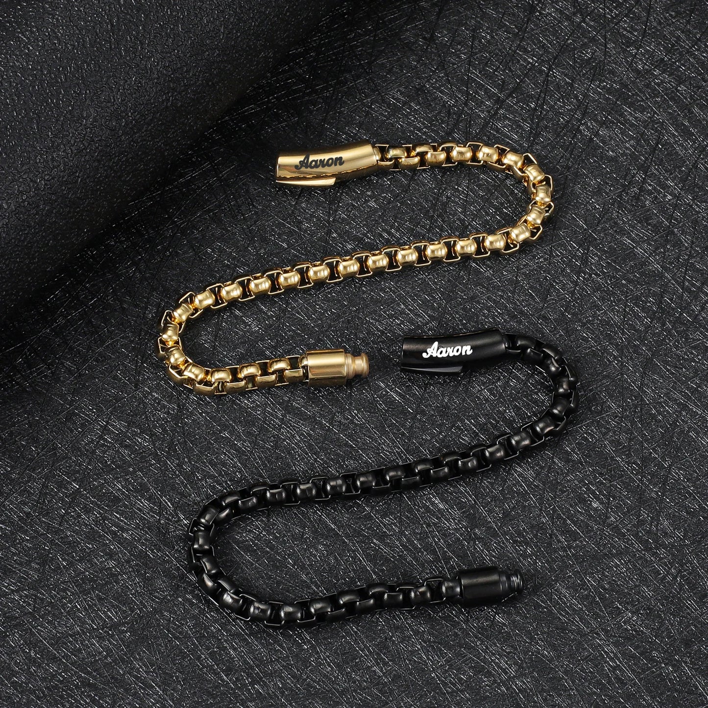 Custom Men's Name Bracelet Stainless Steel Men's Jewelry