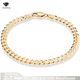 Locomotive Curb Cuban Link Chain Bracelet
