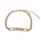 Gold Stainless Steel Mens ID Bracelets