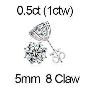 Moissanite Skeleton Cross Earrings