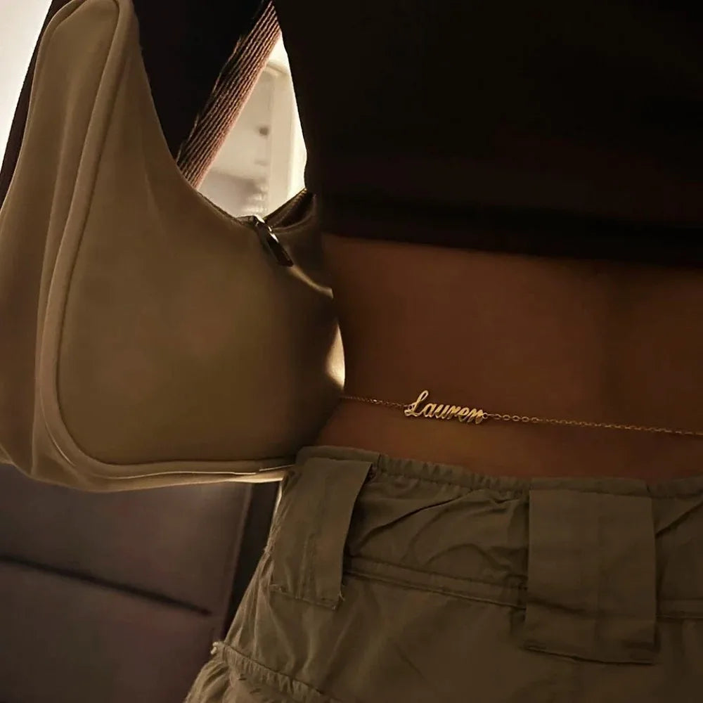 Personalized Stainless Steel Name Waist Chain – Sexy Belly Body Jewelry