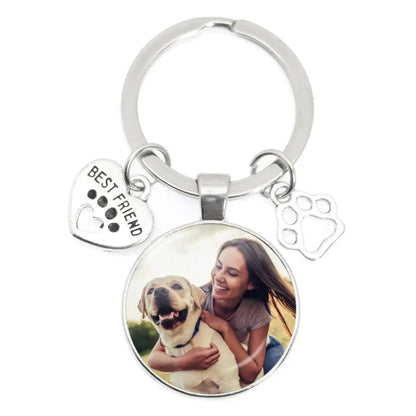 Personalized Photo Keychain – Custom Family Picture Gift for Parents & Loved Ones