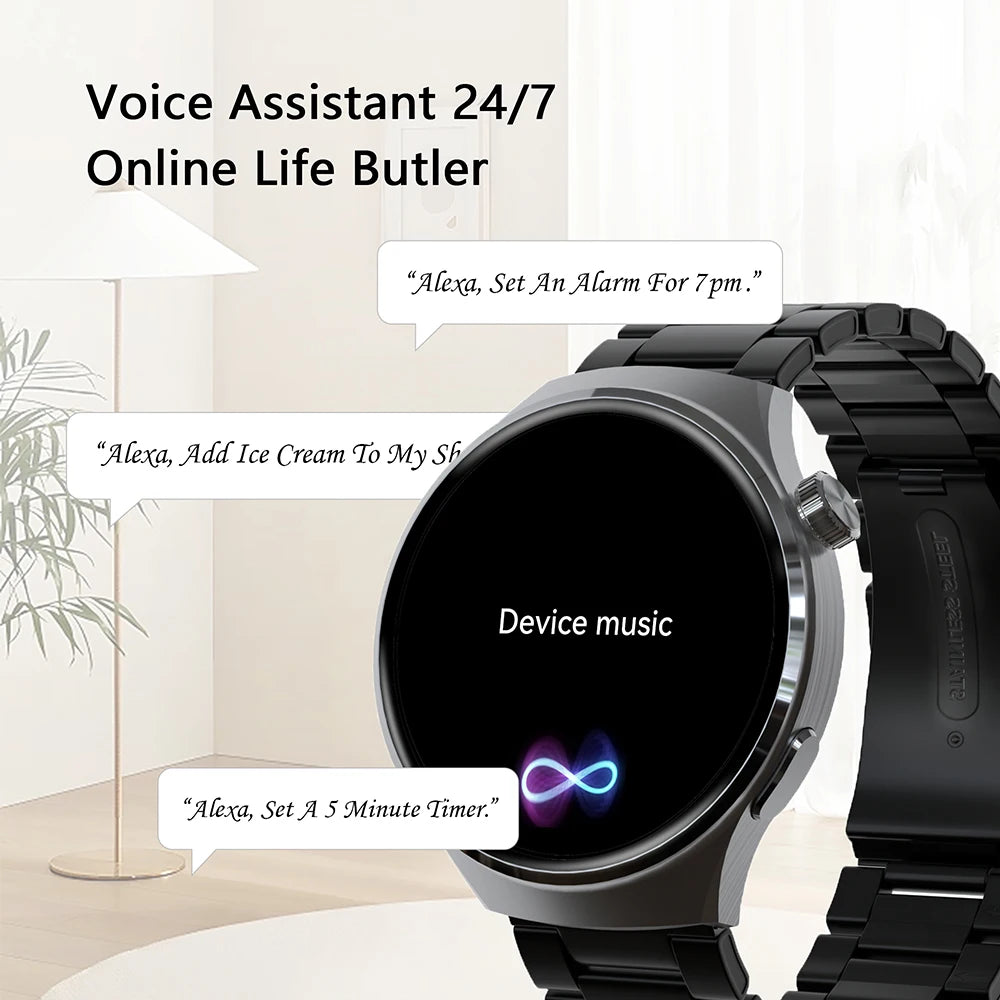 Men’s Smartwatch with Heart Rate & Blood Oxygen Monitor