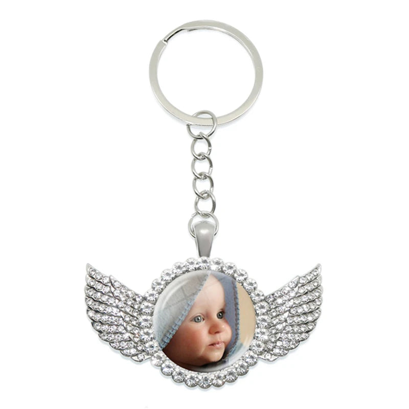 Personalized Photo Keychain – Custom Family Picture Gift for Parents & Loved Ones