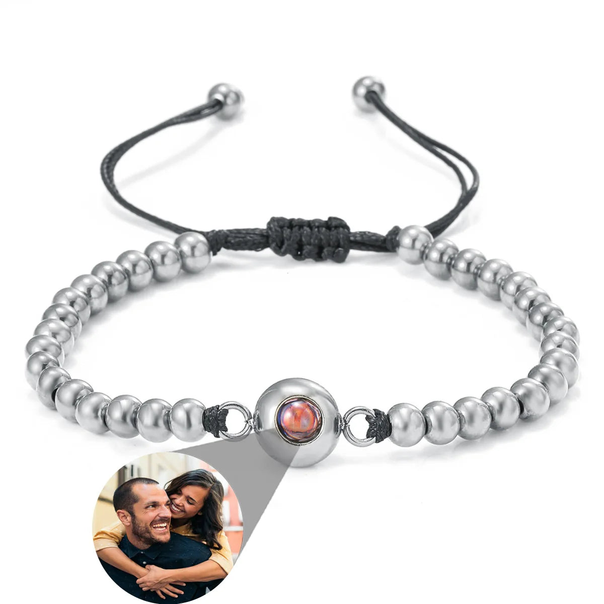 New Infinity Memory Photo Projection Bracelet – Custom Picture Keepsake for Loved Ones