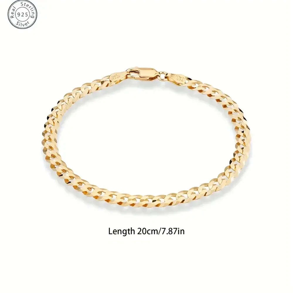 Locomotive Curb Cuban Link Chain Bracelet