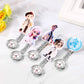 Analog Quartz Nurse Fob Watch with Cartoon Acrylic Face