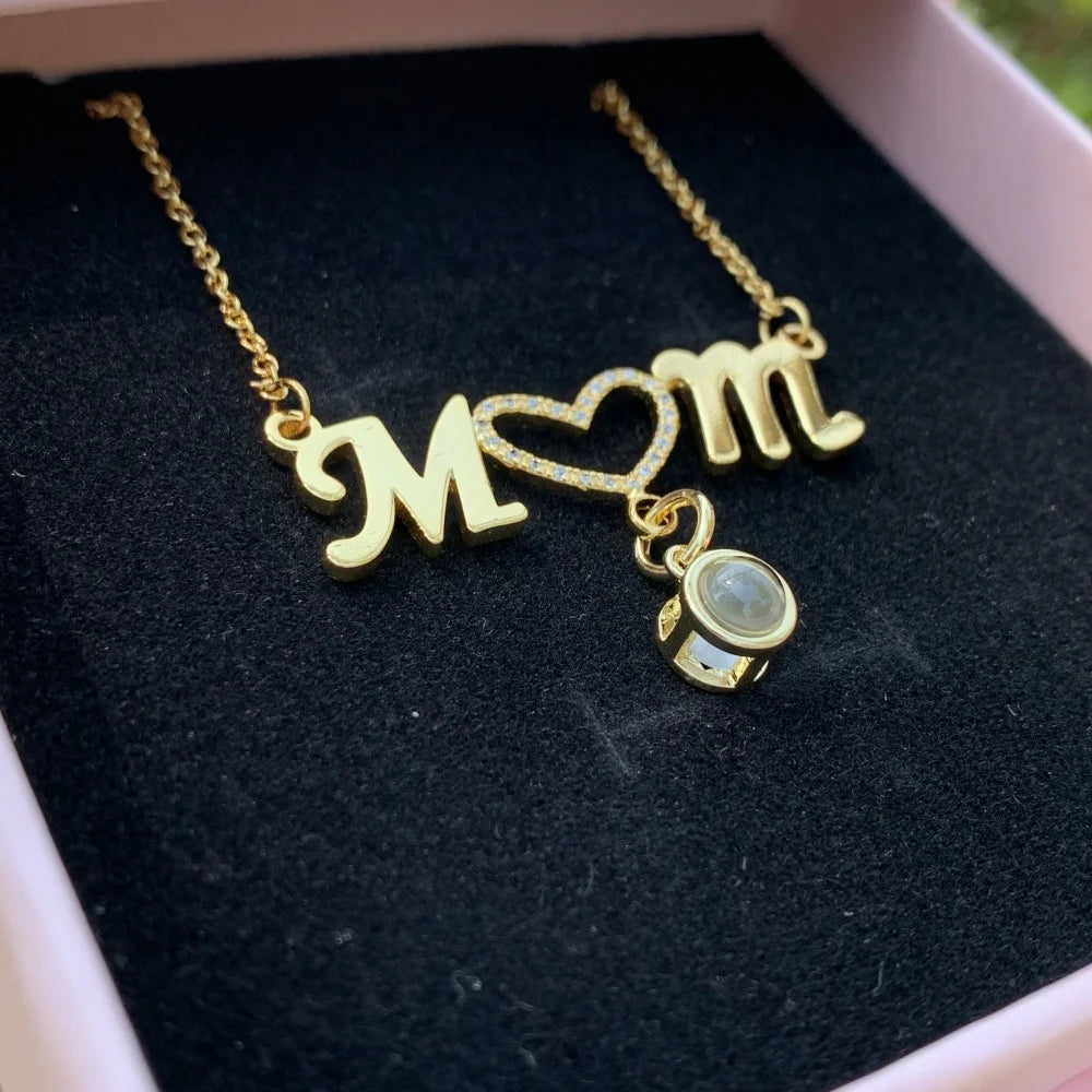MOM Personalized Photo Necklace