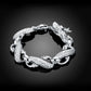 Fine 925 Sterling Silver Solid Chain Bracelet