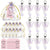 Butterfly-themed keychain set with decorative packaging and tags.