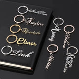 Custom Stainless Steel Name Tag Keychain – Personalized Key Ring
