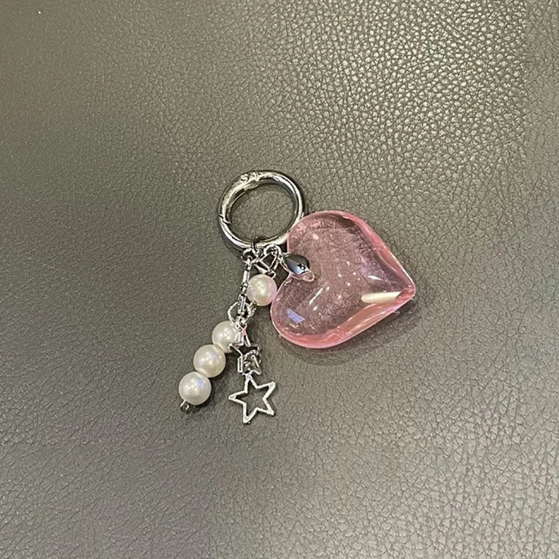 Handmade Edgy Black & White Dice Keychain