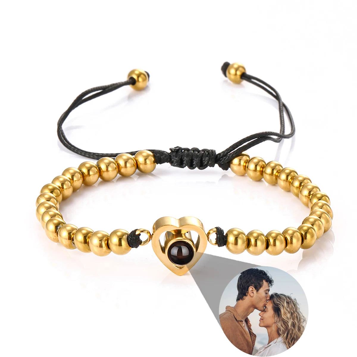 New Infinity Memory Photo Projection Bracelet – Custom Picture Keepsake for Loved Ones