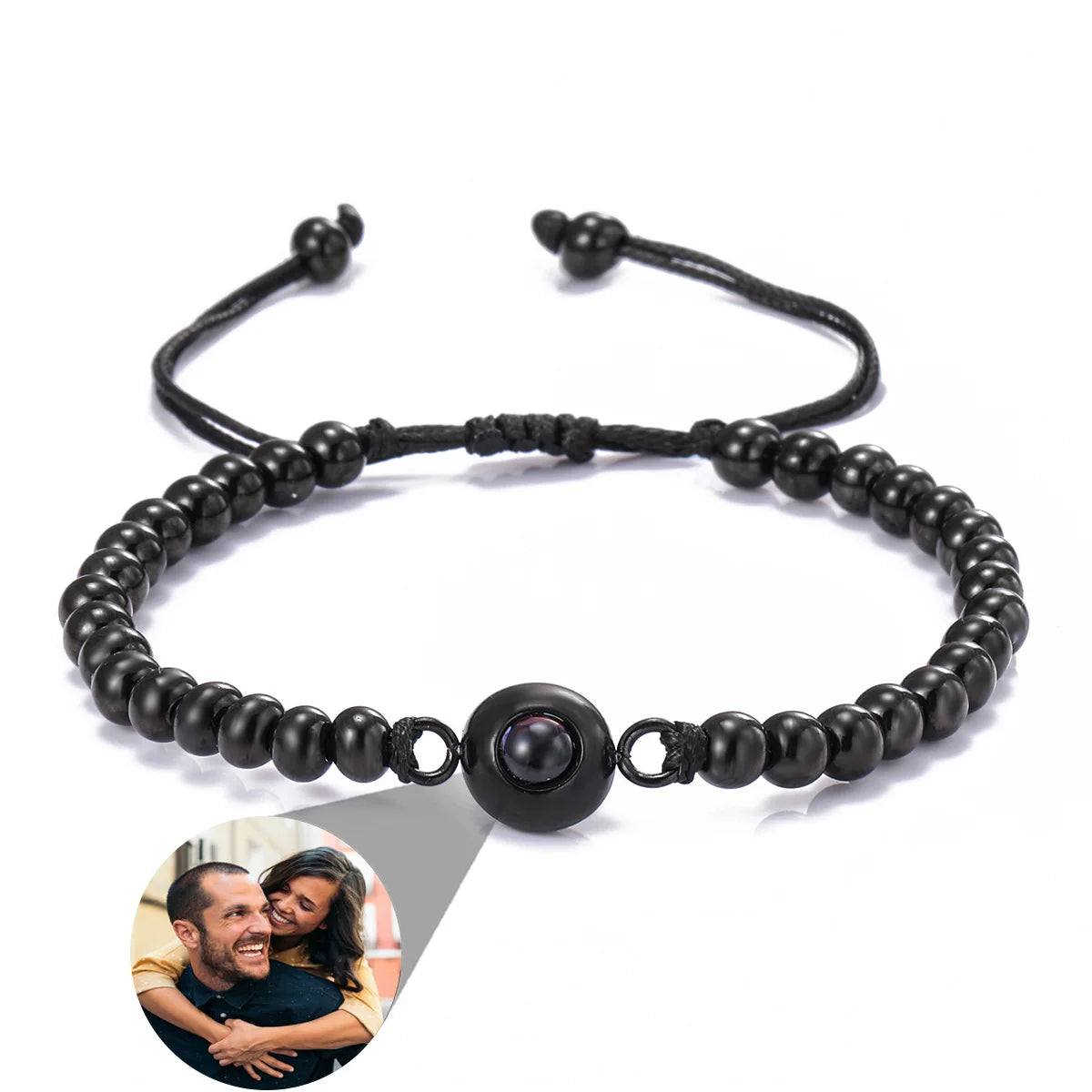 New Infinity Memory Photo Projection Bracelet – Custom Picture Keepsake for Loved Ones
