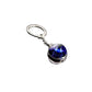 Keychain with a blue star design on a white background