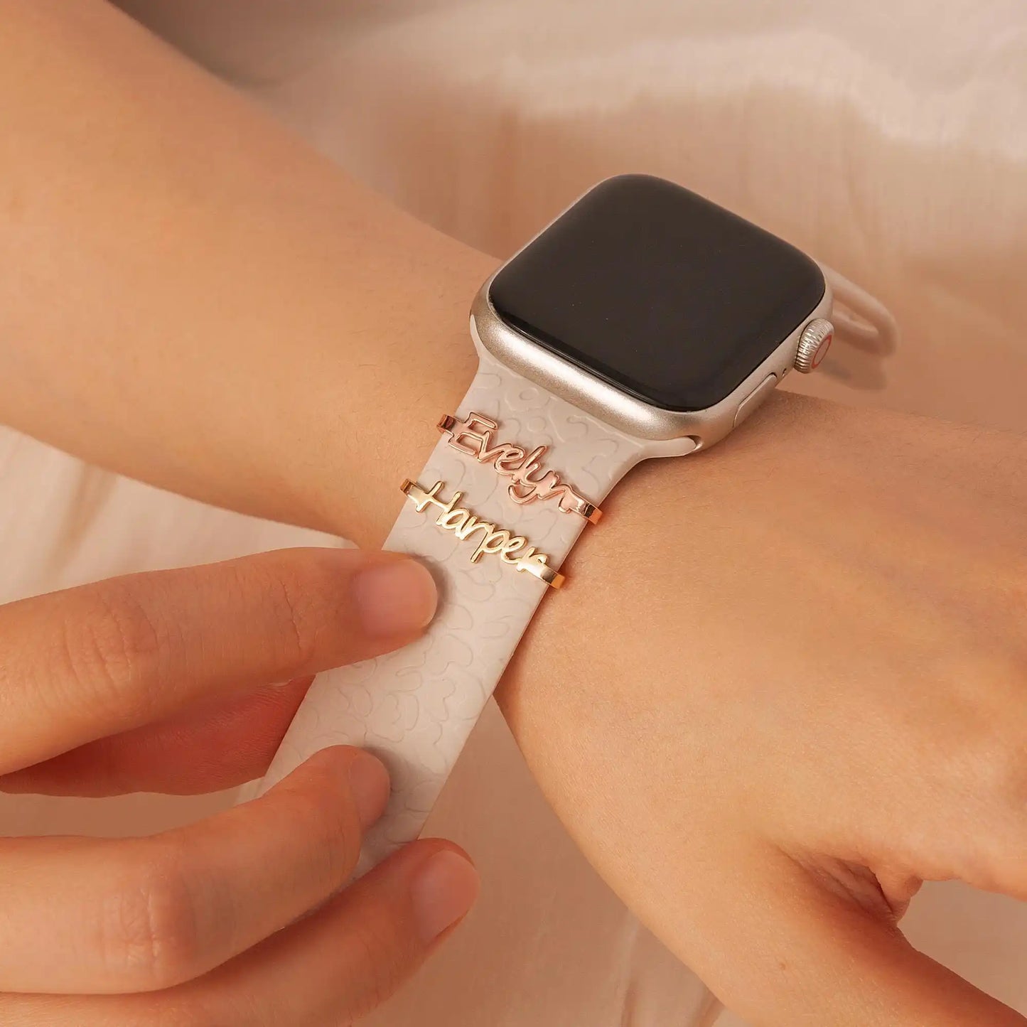 Personalized Apple Watch Band Name Charm