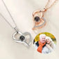 Custom Heart Projection Necklace – Personalized Photo Memory Gift