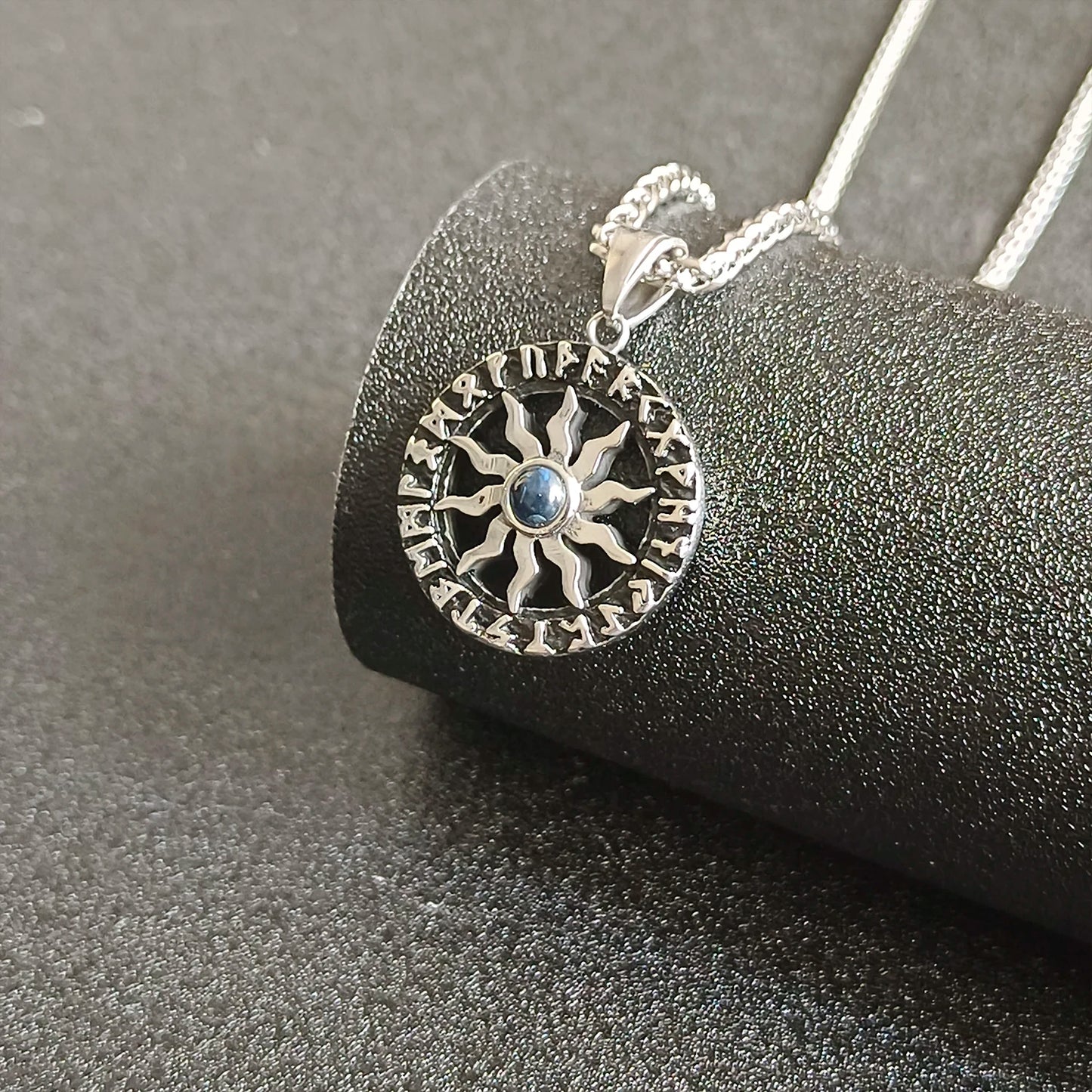 Vintage Sunflower Projection Necklace Custom Photo Pendant