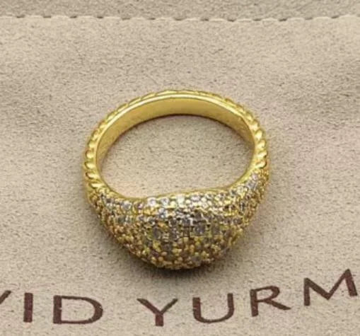 2025 Retro Spiral Colored Crystal Ring