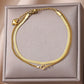 Snake Double Layer Stainless Steel Anklet