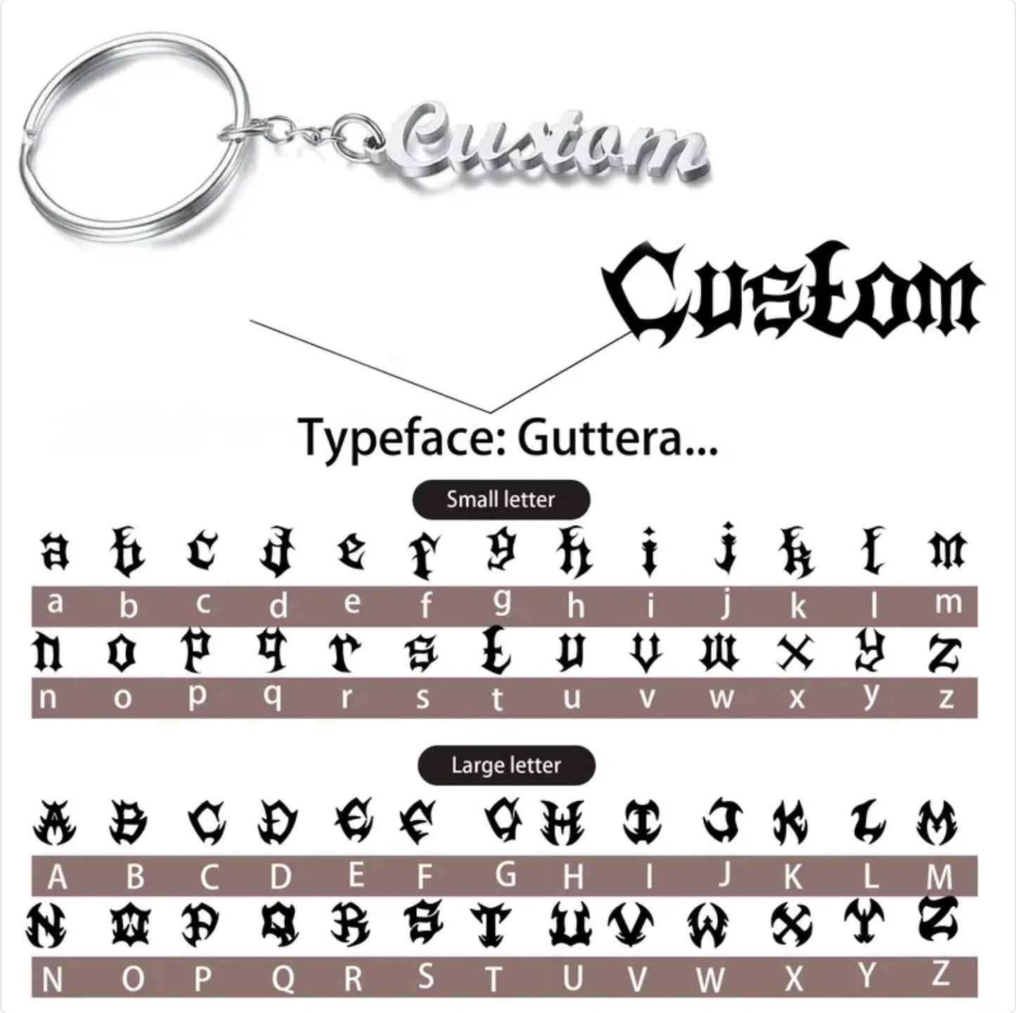 Custom Stainless Steel Name Tag Keychain – Personalized Key Ring