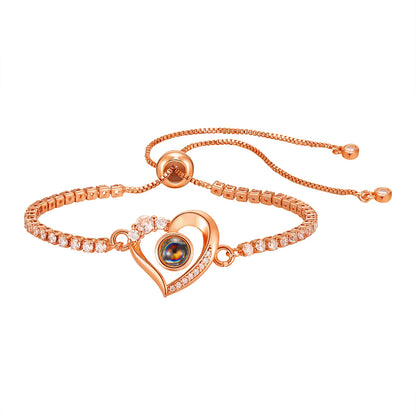 Vnox Custom Photo Projection Bracelet