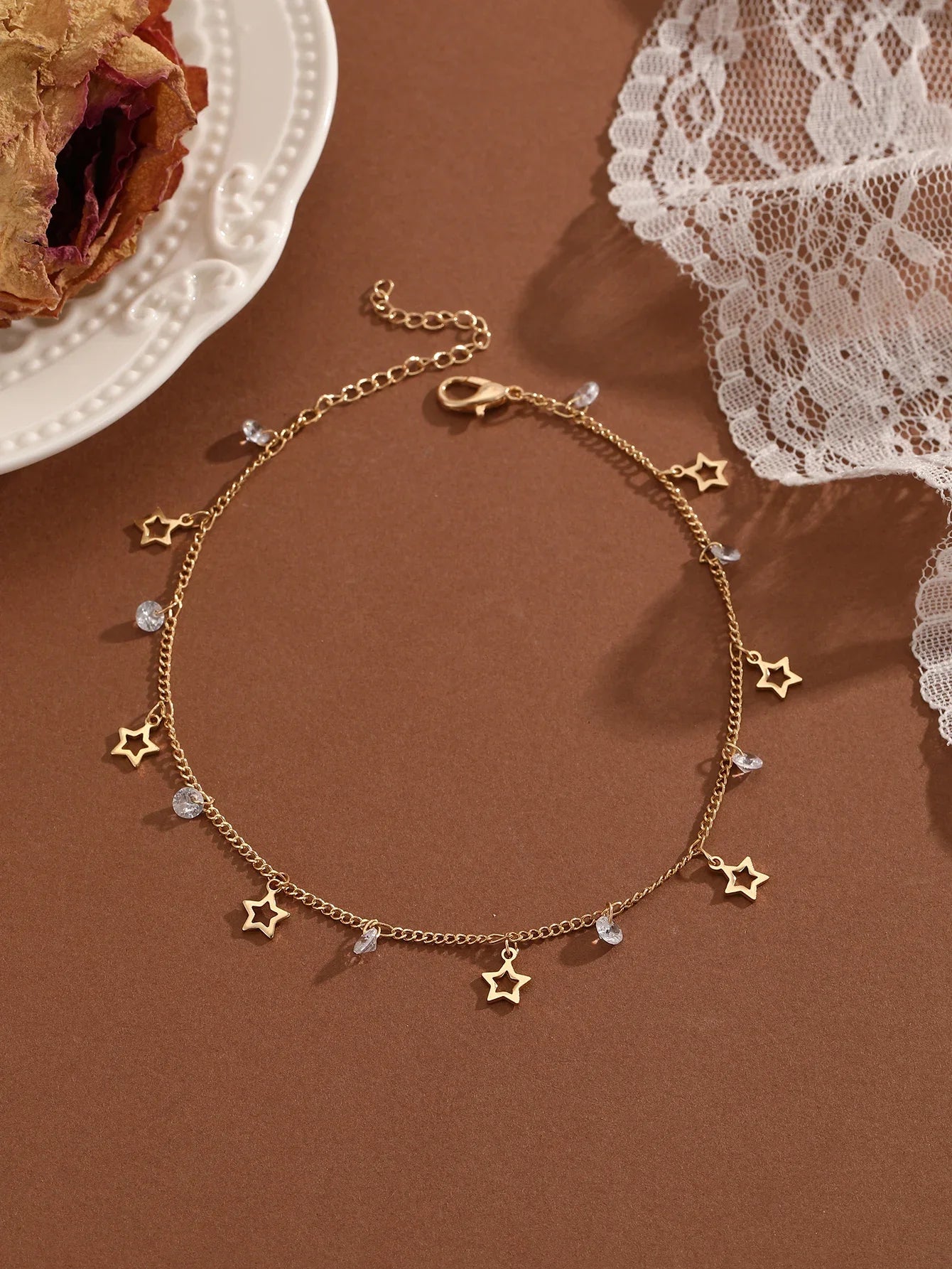 Summer Bohemia Crystal Cubic Zirconia Anklet