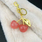 Cute Red Cherry Keychain