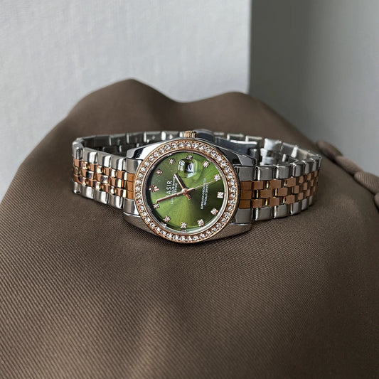 Green Round Women’s Quartz Watch