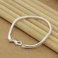 Fine 925 Sterling Silver Solid Chain Bracelet