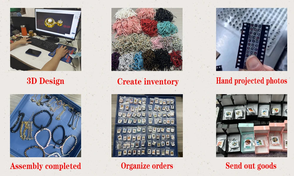 Personalized Custom Photo Projection Necklace Pendant