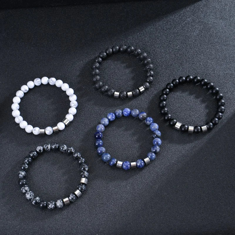 Personalized Tiger Eye Beaded Bracelet – Custom Engraved Stainless Steel Name Jewelry