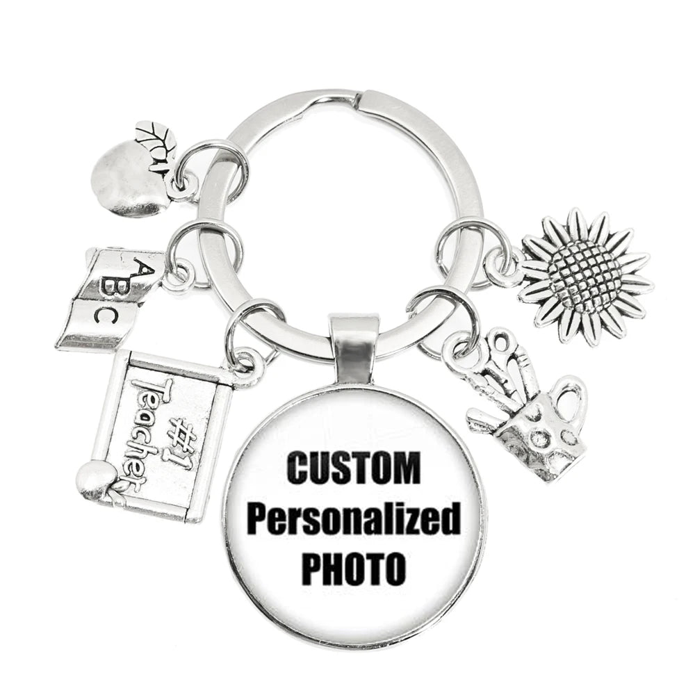 Personalized Photo Keychain – Custom Family Picture Gift for Parents & Loved Ones